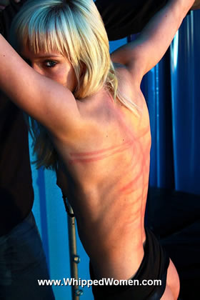 CAR CLEANING - BULLWHIP STRIPED BEAUTIFUL BACK AND ASS!